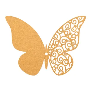 3D hollow pearl paper butterfly detail shot, creative DIY wall sticker for home decor.