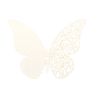 Decorative 3D hollow butterfly paper wall sticker for home decor, wedding and party DIY craft.