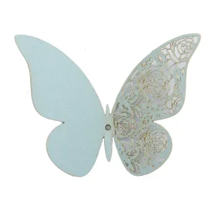 3D hollow rose butterfly wall sticker detail, pearlescent paper, wedding decor craft.