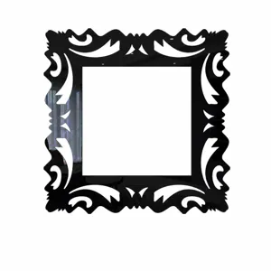 Acrylic mirror switch sticker square decorative wall sticker size 150x150mm home decor