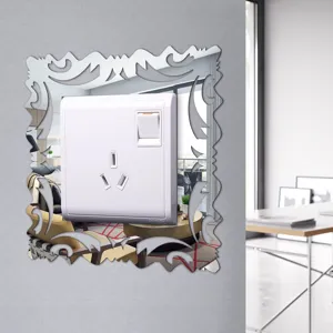 Acrylic mirror switch sticker decorative wall sticker for living room bedroom home decor detail view