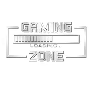 3D Acrylic Gaming Loading Zone Wall Sticker Mirror Finish Home Decor for Bedroom Living Room