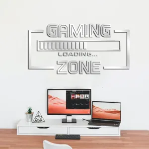 3D Acrylic Mirror Wall Sticker Gaming Loading Zone Home Decor Wall Art for Bedroom