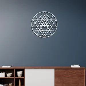 Sacred geometry 3D acrylic mirror wall sticker, flower of life home decor wall decal.