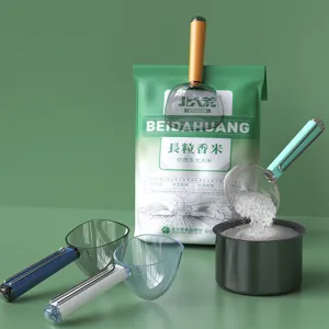 Haushalt Küche Reis Messlöffel Versiegelungsclip 2-in-1 Multifunktional ABS Lebensschaufel Backen Messwerkzeug
