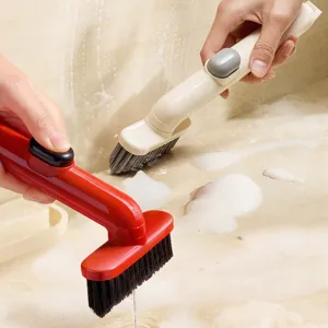 Spazzola per Pulizia Fughe Multifunzionale Stoccaggio Liquidi Testina Girevole a 360 Gradi Strumento Domestico in ABS per Cucina Bagno