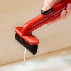 Spazzola per la pulizia delle fughe multifunzionale con erogatore di liquido per bagno.