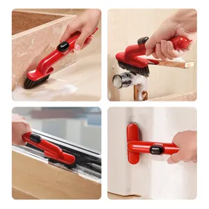 Spazzola di pulizia multifunzionale con serbatoio per fughe del bagno e angoli cucina.