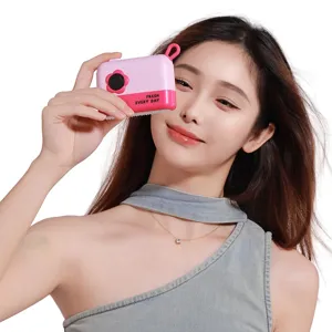 Portable Washable Lint Roller Camera Shape Hair Remover Plastic Reusable Sticky Roller For Clothes Pet Hair Cleaning