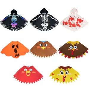 Halloween adulte enfants costume cape squelette fantôme drôle fête performance