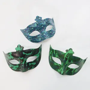 Halloween Maskerade Halbgesicht-Tarnmaske Party Cosplay Requisiten Set für Festival.
