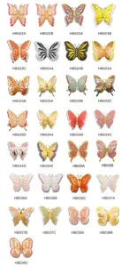 3D hollow butterfly wall sticker details, pearlescent paper wedding party home decoration.