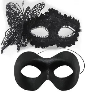 Halloween Maskerade Schmetterling Prinzessin Maske Und Zorro Augenmaske Paar Set Party Kostüm Requisiten