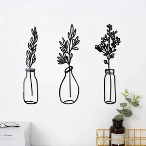 3d acrylic mirror wall sticker plant vase design home decor self adhesive mirror detail view
