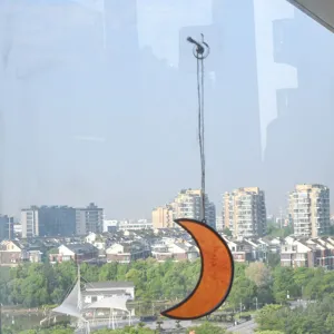Acchiappasole luna crescente in vetro acrilico decorazione sospensione per finestre