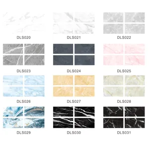 Autocollants de carrelage motif marbre étanche papier peint autocollant 12 styles
