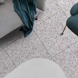 Thick terrazzo floor sticker waterproof self adhesive tile decorative wallpaper for home decor