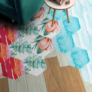 Adhesivo para Suelos Hexagonal 3D Autoadhesivo Antideslizante Azulejos Imagen Principal