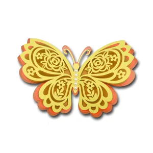 3D hollow butterfly wall sticker pearlescent paper wedding festival home party decoration