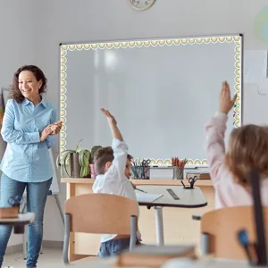 Bordo magnetico per lavagna bianca da classe e decorazione di bacheca scolastica utile.