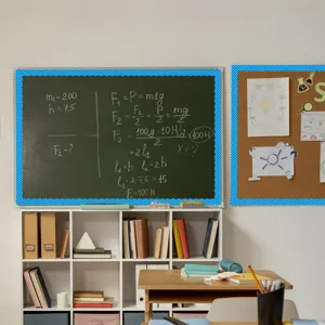 Bordo magnetico per bacheca pois blu decorazione elegante per lavagna scolastica