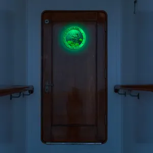 Luminous porthole wall sticker glowing marine animals fake window home decor decal 1pc