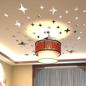 Acrylic star mirror wall stickers starry sky DIY ceiling decor self adhesive home decor