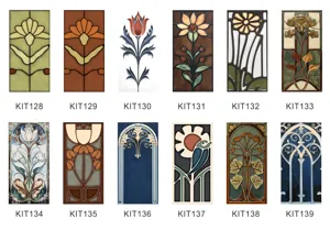 Adesivi per piastrelle in stile art nouveau vintage impermeabili cucina bagno 12 stili