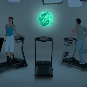 Luminous moon wall sticker glow in the dark green moon PVC sticker for room decor home decoration