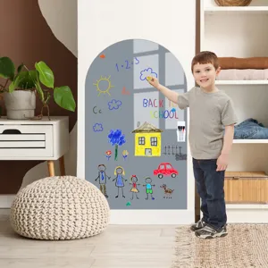 Αυτοκόλλητο μαγνητικό whiteboard τοίχου για παιδικό δωμάτιο, ζωγραφική και μάθηση