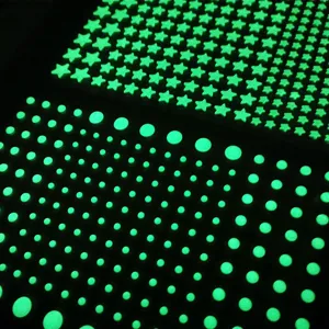 3D Leuchtende Wandtattoos Fluoreszierend Leuchten Im Dunkeln Sterne Und Punkte Aufkleber Für Kinder Schlafzimmer Wohnzimmer Decke Heimdekoration