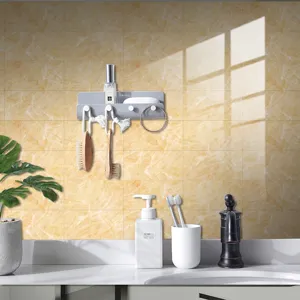 Autocollant de carrelage motif marbre imperméable texture cristal détail mur