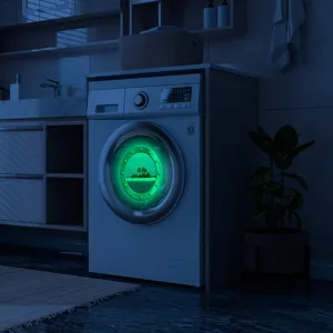 Luminous porthole wall sticker glow in the dark ocean island home decor for bedroom bathroom.