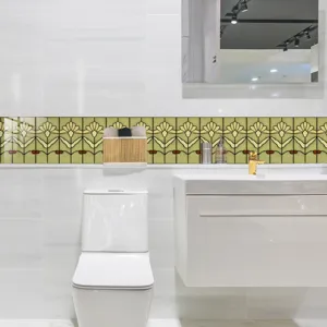 Adesivo per piastrelle retrò da attaccare per decorazione parete cucina bagno, impermeabile.