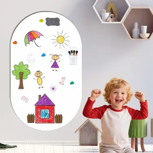 Kinder magnetische Whiteboard Aufkleber für Kinderzimmer Wanddekoration Maltafel.