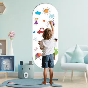 Kinder magnetische Whiteboard Aufkleber Wandtattoo fuer Kinderzimmer vertikale Maltafel