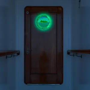 Luminous porthole wall sticker tropical island glow in the dark room decor decal