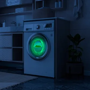 Glow in the dark porthole wall sticker, luminous sea view sticker for washing machine home decor
