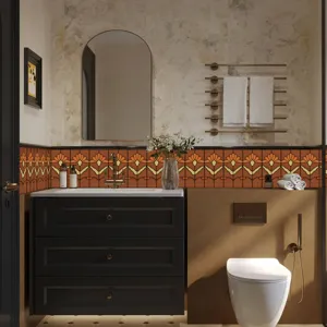 Adesivi per piastrelle retrò impermeabili adesivi murali per cucina e bagno decorazione casa.