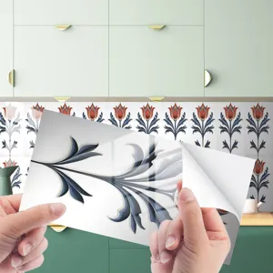 Adesivo per piastrelle impermeabile per paraschizzi cucina decorazione murale dettaglio