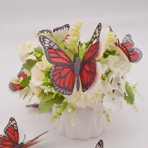 3D holle vlinders muursticker decoratie voor thuis huwelijksfeest feestdecoratie 12 stuks
