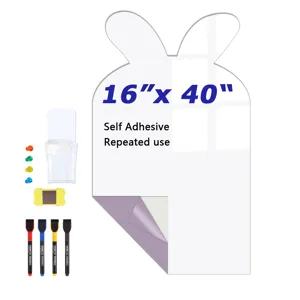 Kaninchenohr Form magnetischer Whiteboard Aufkleber selbstreinigend fuer Kinderzimmer Deko.