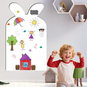 Kindermagnetische Whiteboard Aufkleber Hasenform süße Wandaufkleber für Zimmerdekor