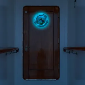 Luminous porthole wall sticker glow in the dark ocean turtle window sticker home decor