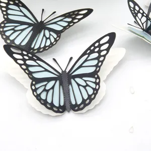 3D holle vlinder muursticker detailweergave, meerlaags papierontwerp voor decoratie.