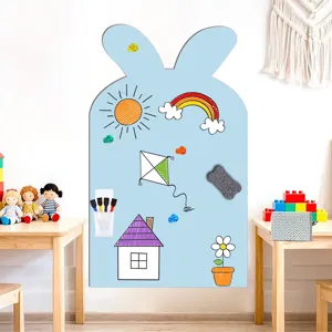 Hase magnetische Whiteboard Wandaufkleber für Kinderzimmer, kreative wiederbeschreibbare Deko.