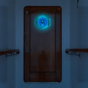 Luminous porthole wall sticker glow in the dark ocean animal dolphin decor sticker for home