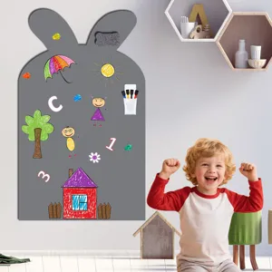 Süßer Kaninchenohr Magnettafel Aufkleber für Kinderzimmer Wanddekoration zum Malen.