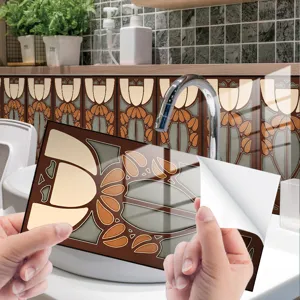 Retro adesivi per piastrelle autoadesivi impermeabili adesivi murali per cucina bagno decorazioni
