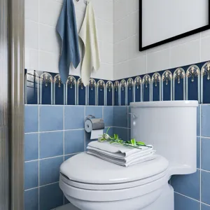 Adesivi per piastrelle da parete decorative stile smalto vintage per bagno e cucina autoadesivi